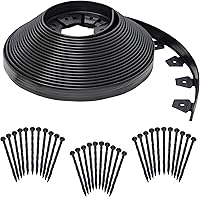 Vista 1 de EasyFlex Kit de bordes de paisaje sin excavación - 100 pies, negro