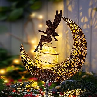 10 Animal Crossing Gazebo Ideas for Cute Garden Inspiration 41 Fairy Garden Solar Lights Outdoor Moon Stakes, Waterproof Outdoor Metal ...
