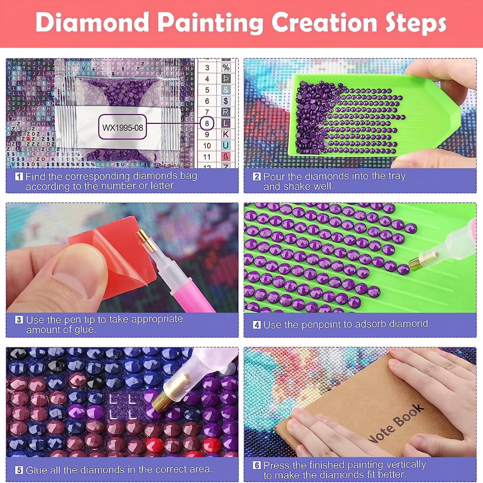 Diamond Painting Eigenes Foto 60x80 cm, 5D Diamond Painting Erwachsene - Leinwand Personalisiert Foto -DIY Diamant Paintings Bilder, Diamant Malerei Full Drill Stickerei für Wanddeko, Geschenk 0c-2