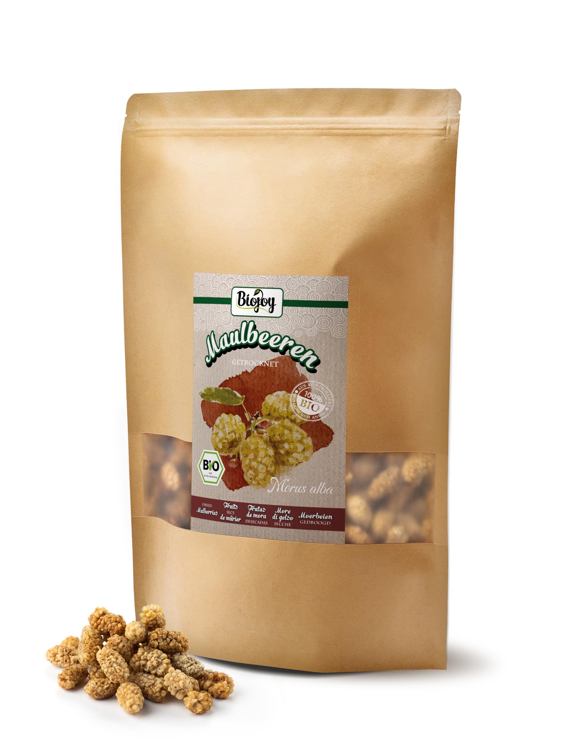 Biojoy More di Gelso bianco BIO (1 kg), essiccate, senza zucchero aggiuntо e senza zolfo