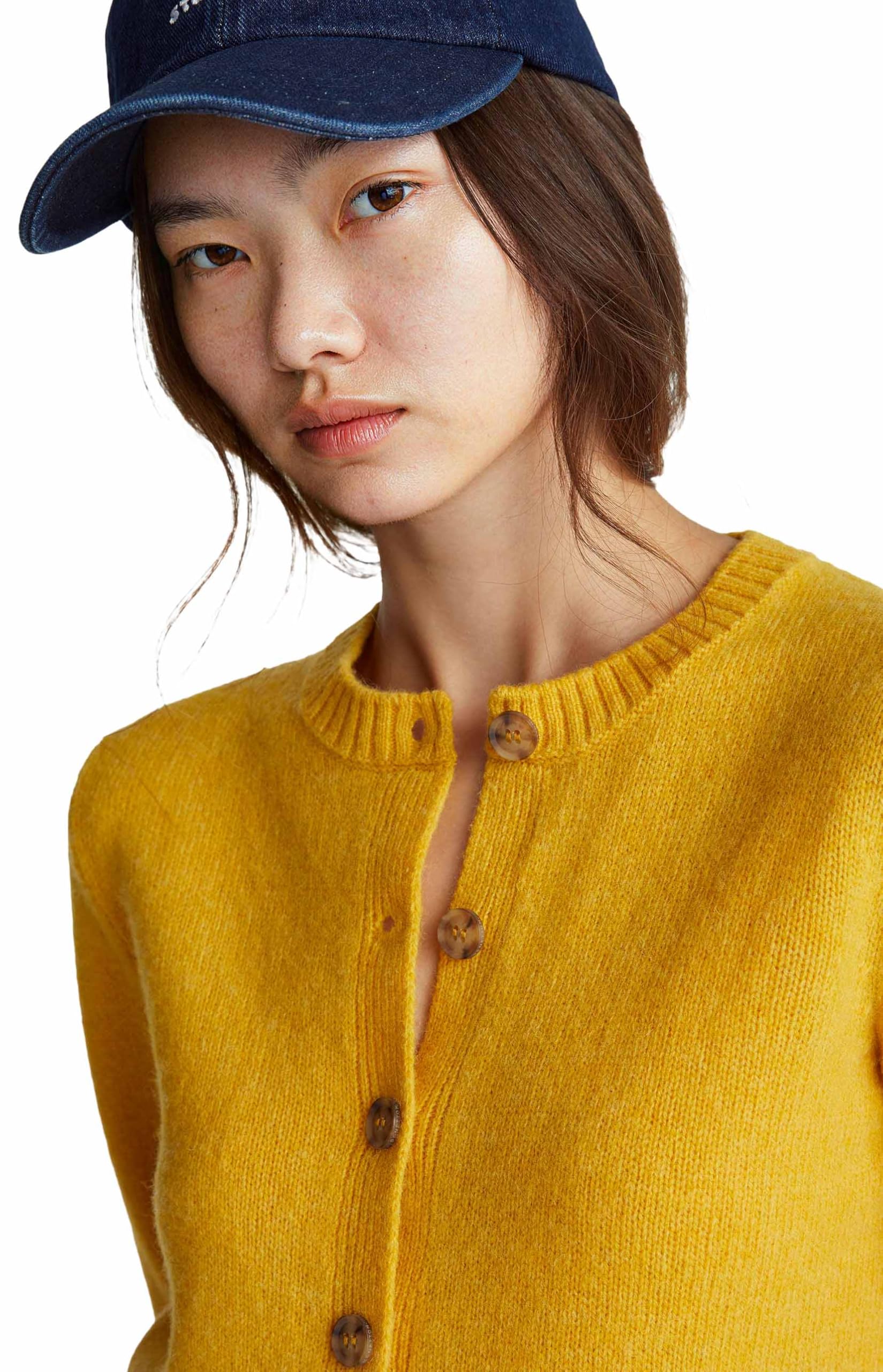 United Colors of Benetton Maglia Coreana M/L 103me500l, Maglione Cardigan Donna