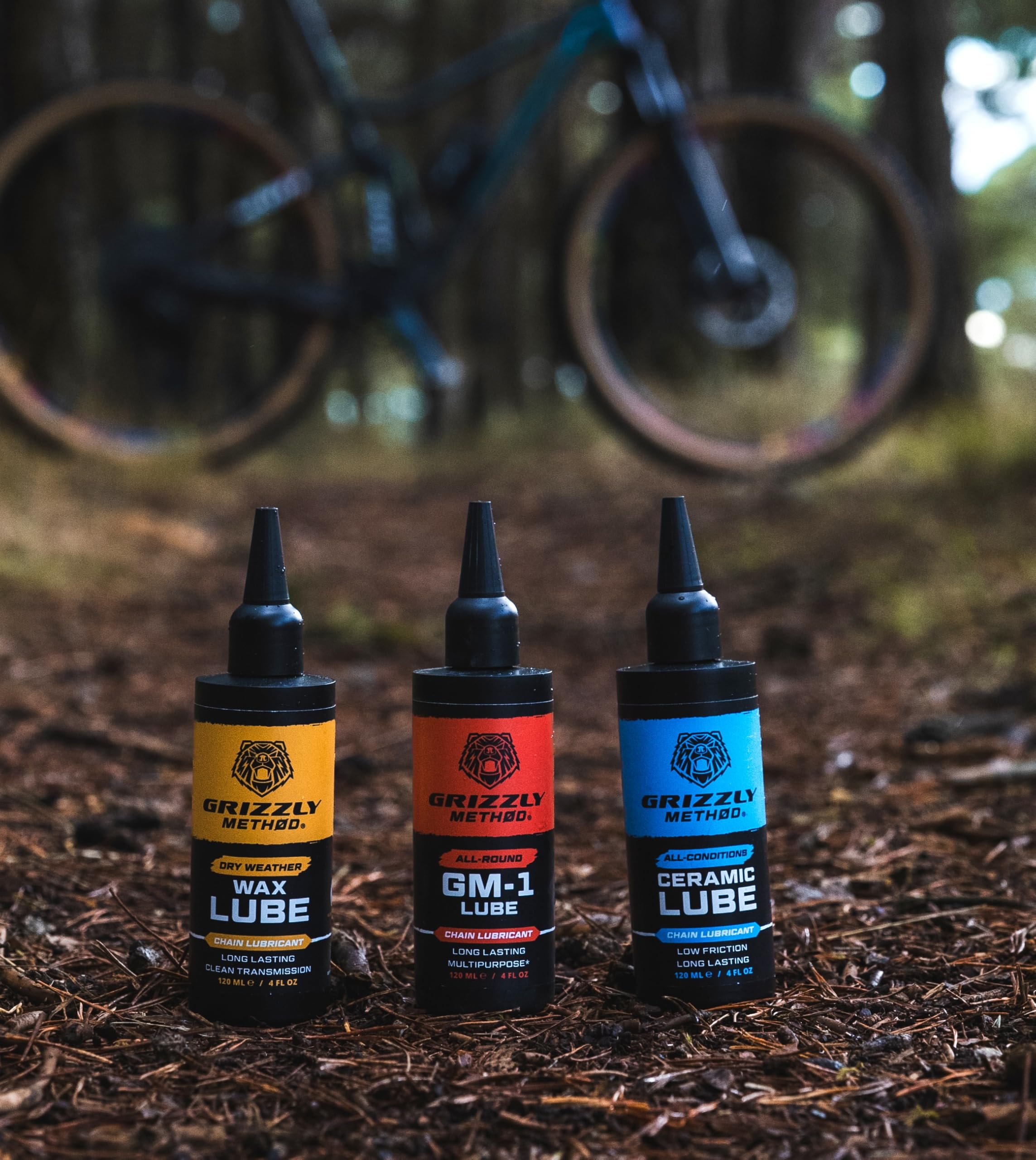 Aceite Sintético Cadena Bicicleta 120ml | Multiusos y Antidesgaste | Grizzly Method GM-1 Lube | Todo Clima y Lluvia | MTB, Carretera y E-Bike