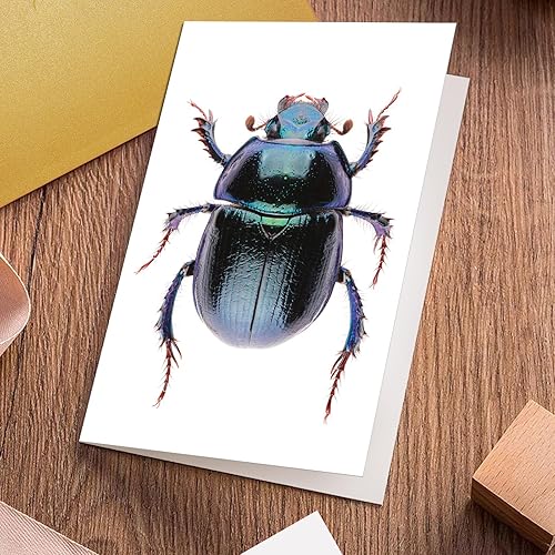 Miniatura 4 de Divertida tarjeta de felicitación de escarabajos, tarjeta de cumpleaños de arte extraño, tarjeta de insectos para niños, amigos, miembros de la