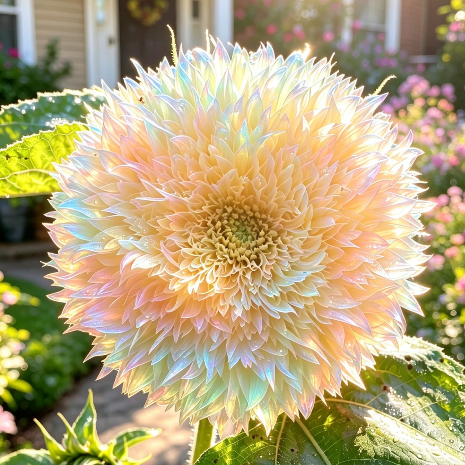 Teddy Bear Sunflower kernels-Mixed Color-Excellent Display-Perennial,Thrives in The Garden-500pcs-D