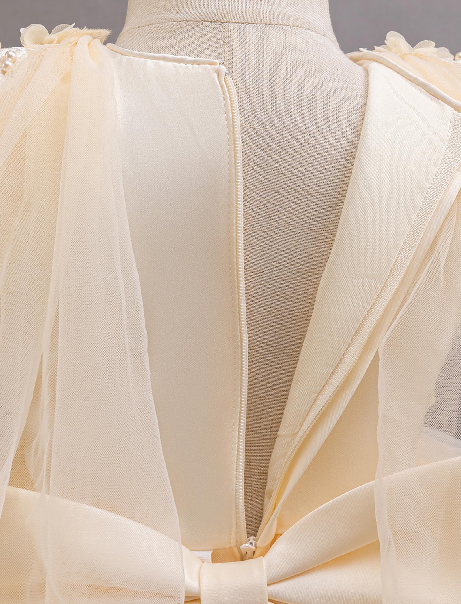 ABEHIK Vestidos de lentejuelas para niñas con malla, sin mangas, vestido poncho para fiesta, vestido de tul para niña de flores, cumpleaños, boda