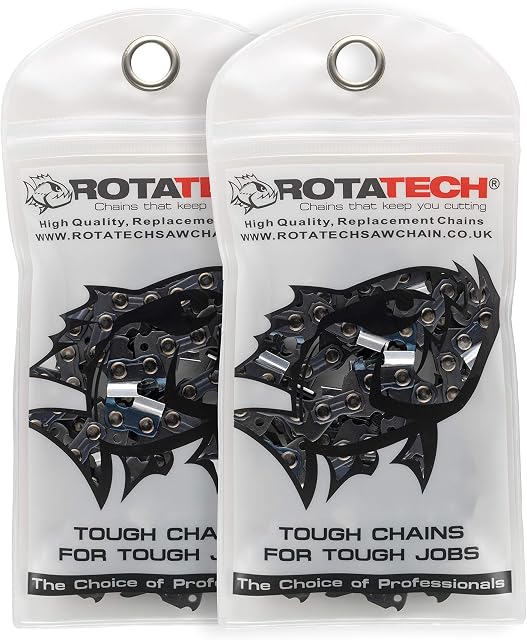 x2 (Two) 14" 35cm GENUINE Rotatech Chainsaw Saw Chain Fits STIHL MS180 MS181 018