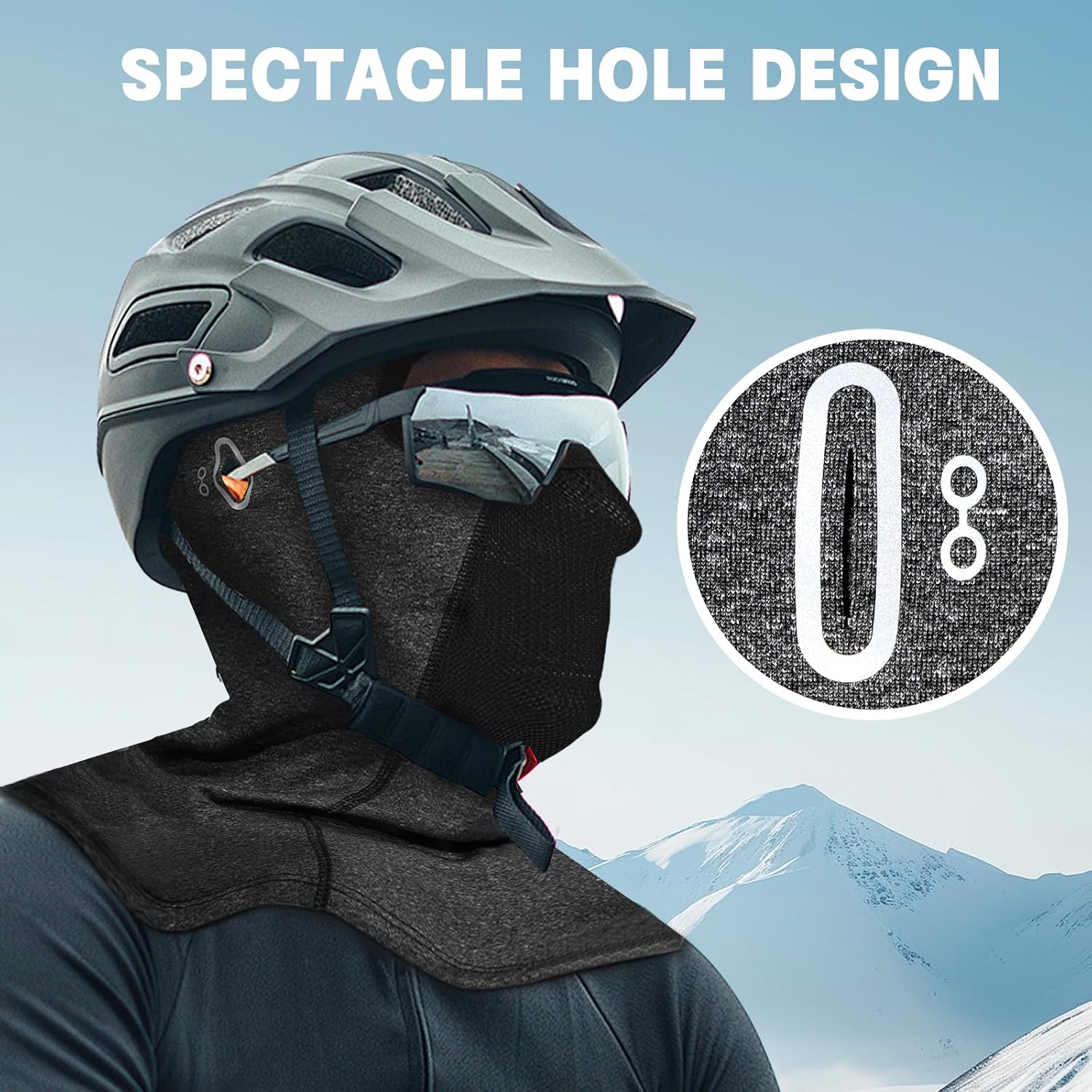 Ski Mask Balaclava Winter Balaclava Windproof Face Hood for Motorcycle Cycling Unisex Universal Size image 3