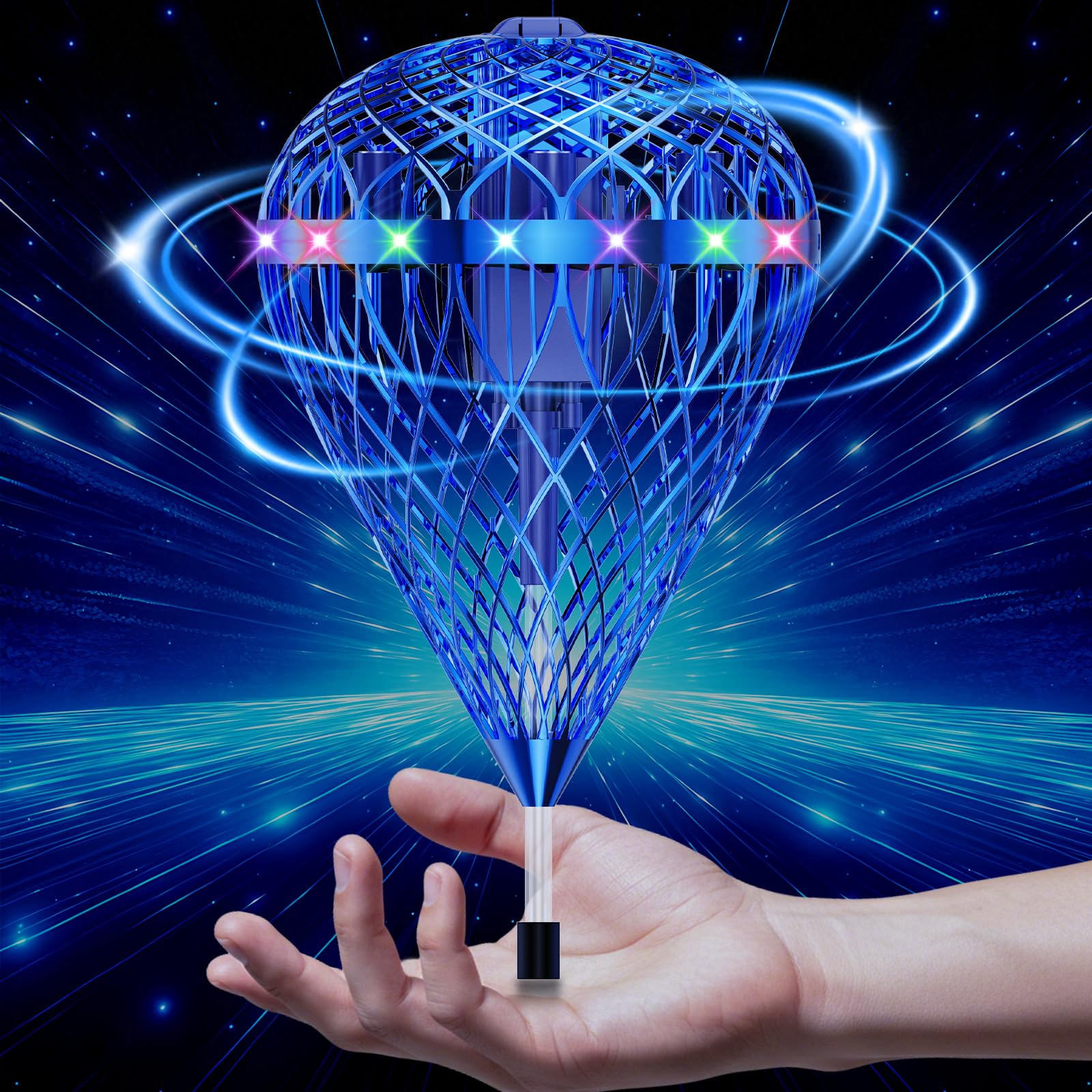 Tikduck 2026 Flying Bouncing Ball Toy - USB Rechargeable, Hand-Controlled with 3D Flips & Multi-Player Fun - Interactive Orb Toy for Kids, Teens &