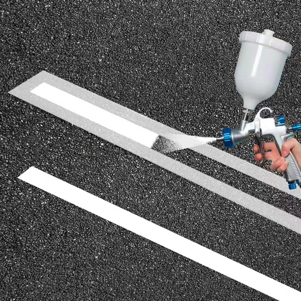 4 x 108 Inch Parking Lot Line Stencil: Reusable Silicone Line Strncil for Painting Parking Lot, Striping & Marking Line for Large Letter or Number