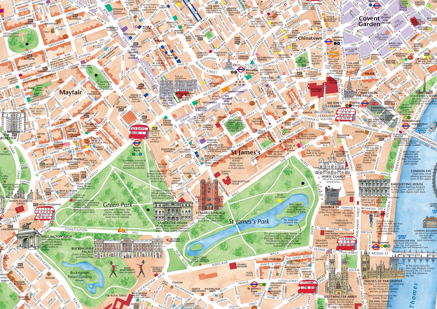 Discovering London Illustrated Map