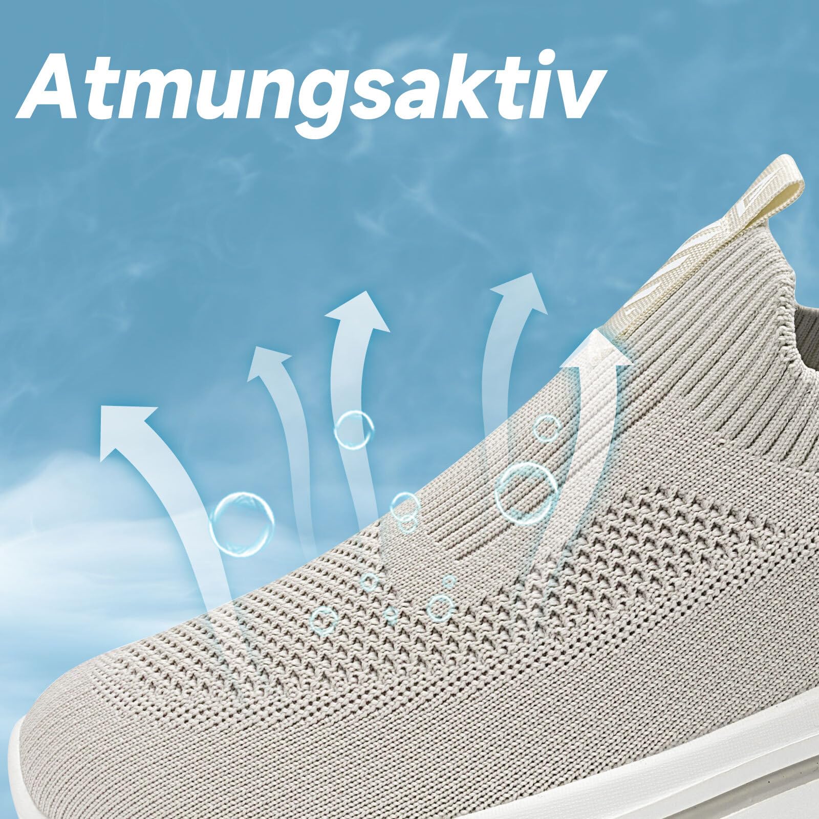 ODCKOI Zapatillas Slip-On Hombre Deportivas Zapatos sin Cordones Ligeras y Transpirables Calzado para Running Fitness Atlético