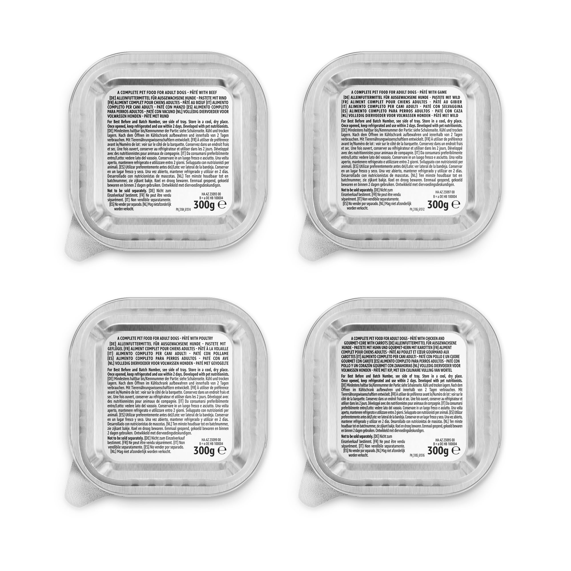 by Amazon Comida Húmeda para Perros, Paté Mixto, 300g, Paquete de 20