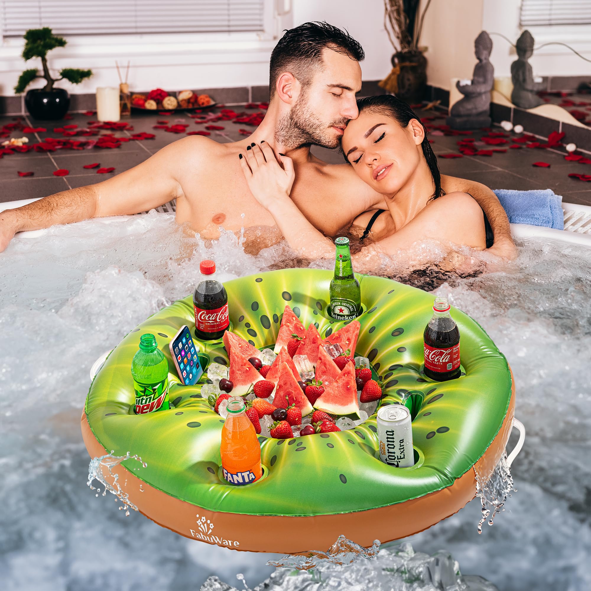Premium Schwimmender Getränkehalter Für Pool & Whirlpool – Isoliert, Hält Bis 50 Lbs, Für Erwachsene