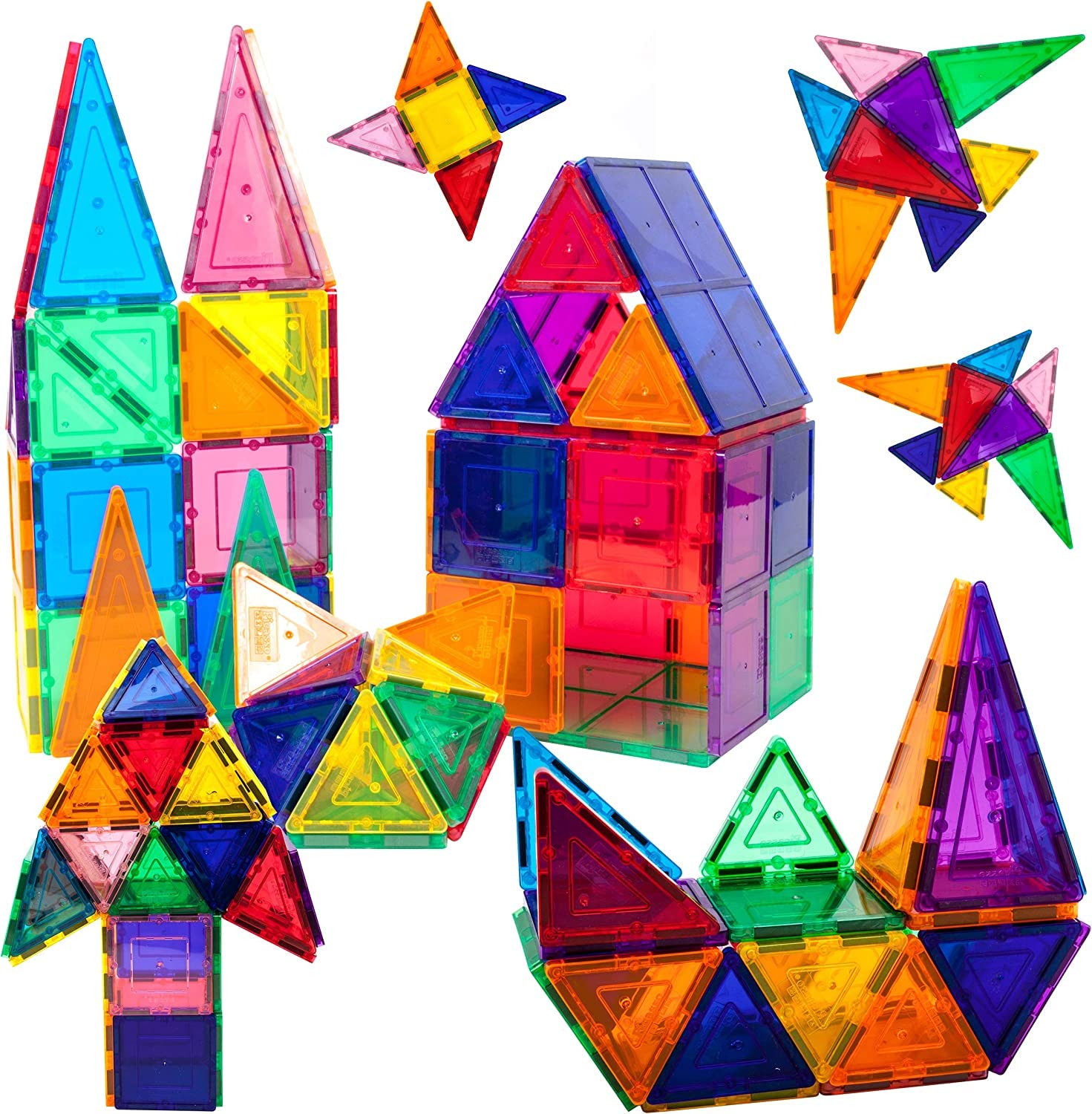 ToyDen 60 Pieces Magnetic Tiles Set of Magnetic Building Tiles, Constructing and Creative Learning Educational Next Generation Multicolor STEM Toy for Kids with Storage Container (B0BMB3F1NM) Amazon Price History, Amazon Price Tracker