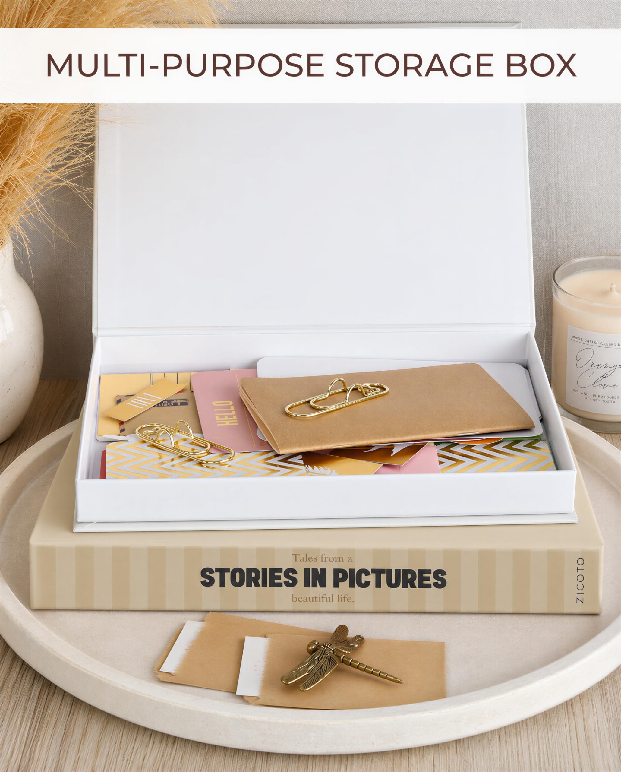 Amazon.com: ZICOTO Beautiful Decorative Books Set of 2 for Your