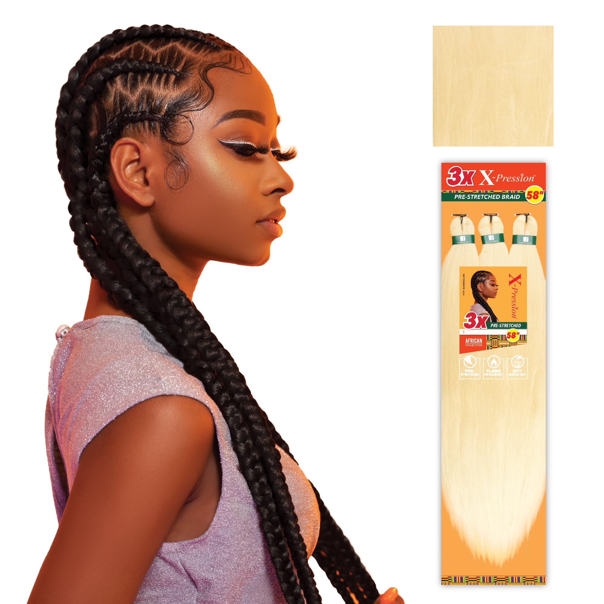 Amazon.com : Sensationnel X-pression prestretched braiding hair