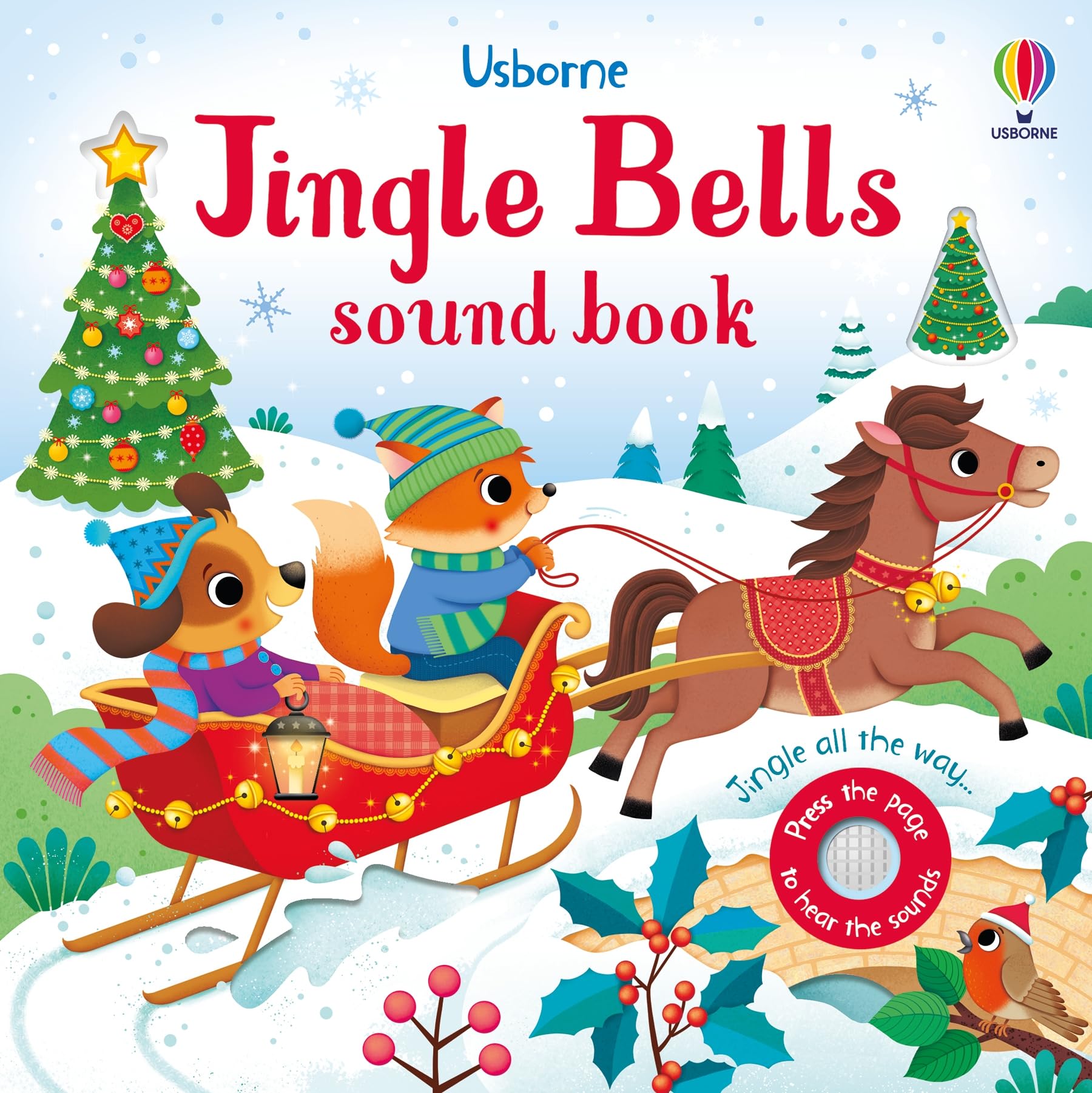 Jingle Bells Sound Book: An Interactive Wintertime Sound Book Featuring Santa, Christmas Carols, and More Festive Fun (Sound Books)