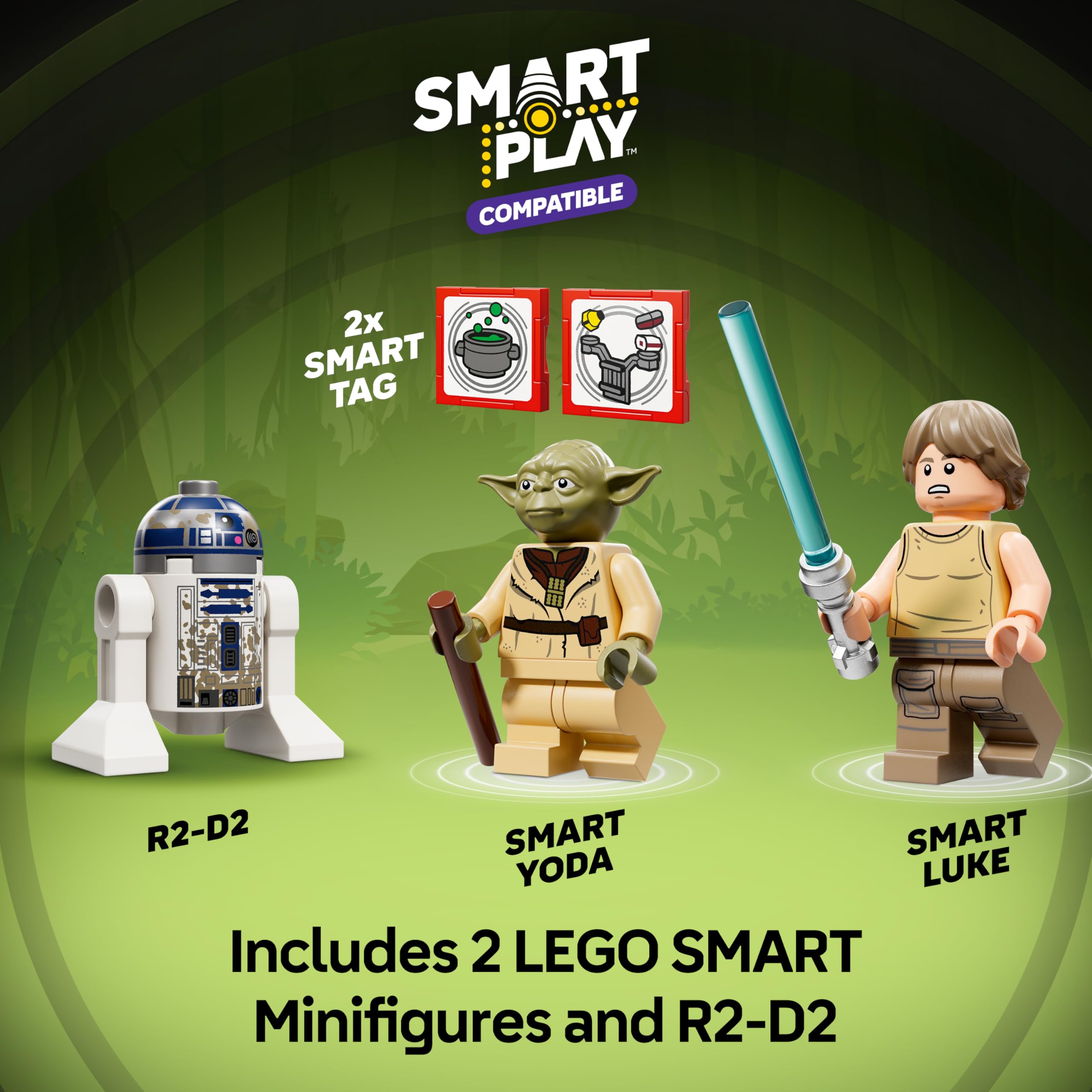 LEGO Star Wars 75422 SMART Play: Yoda's Hut and Jedi Training - Image 4