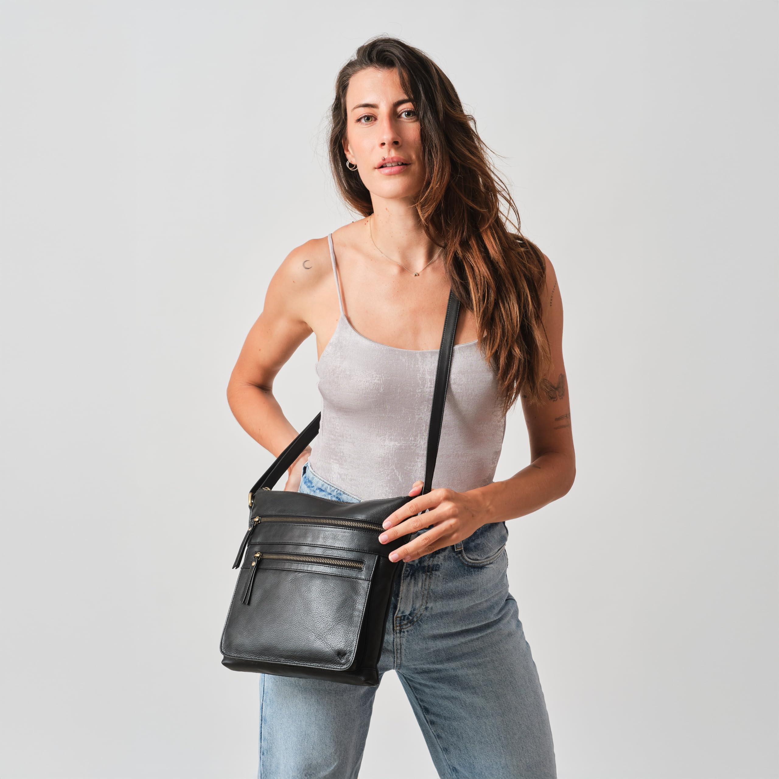 Borsa Donna Tracolla Pelle Alta Qualità - Borsa Tracolla Donna Piccola Multiple Scomparti - Borse a Tracolla Donna - Borsa Donna Firmata - Borse Donna Piccola - Tracolla per Borsa Donna Moda.