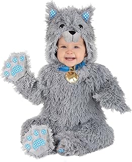 Fun Costumes Storybook Dog Costume for Infants with Hooded Jumpsuit, Attached Mitts, and Booties