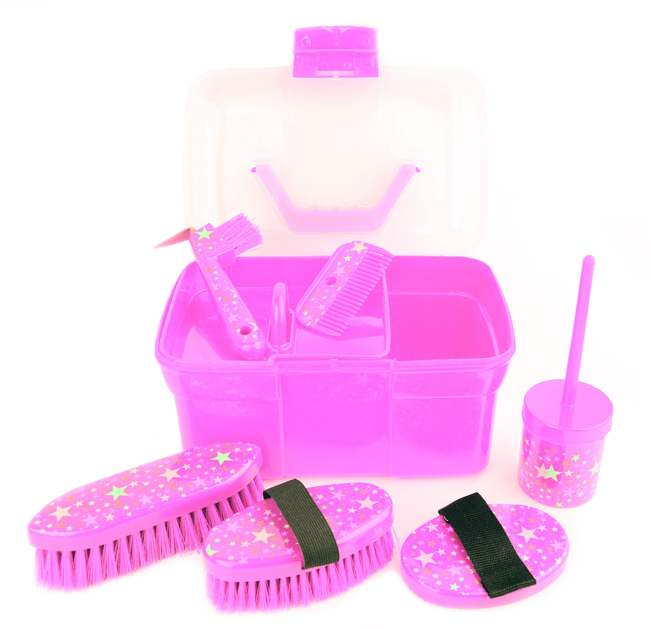 Lincoln Star Pattern Grooming Kit - Pink