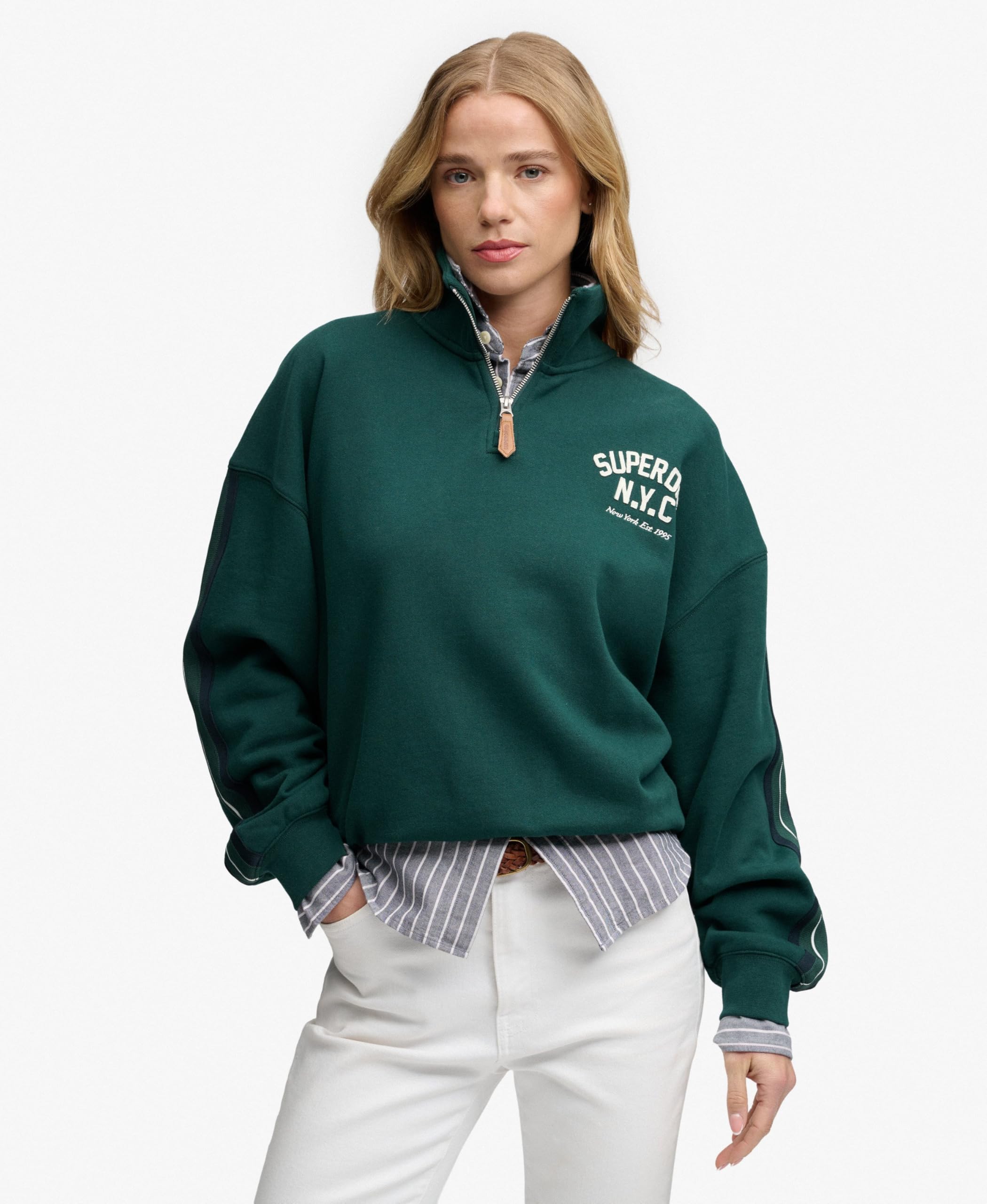 Superdry Bluza Kobiety Country Club Applique Half Zip