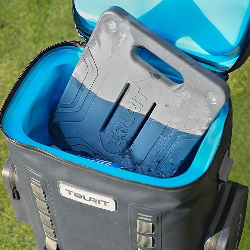 Miniatura 9 de TOURIT Bolsa térmica portátil suave aislada con bolsas de hielo reutilizables para enfriadores de larga duración