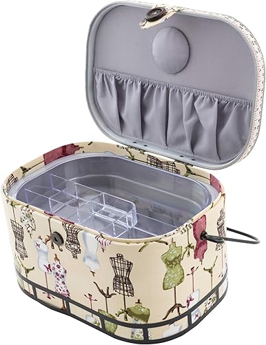 Miniatura 2 de Dritz St. Jane - Cesta de coser, ovalada grande (mango de metal)