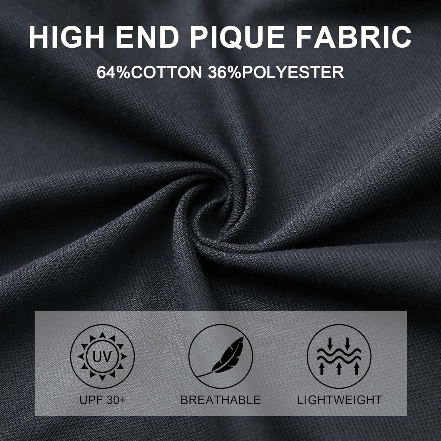 M MAELREG Button Down Shirt Men Moisture Wicking Dry Fit Pique Performence Cool Breathable Mens Summer Shirts Short Sleeve - Image 6