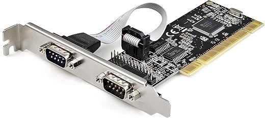 StarTech.com PCI Serial Parallel Combo Card with Dual Serial RS232 Ports (DB9) & 1x Parallel LPT Port (DB25) – PCI Combo Adapter Card – PCI…