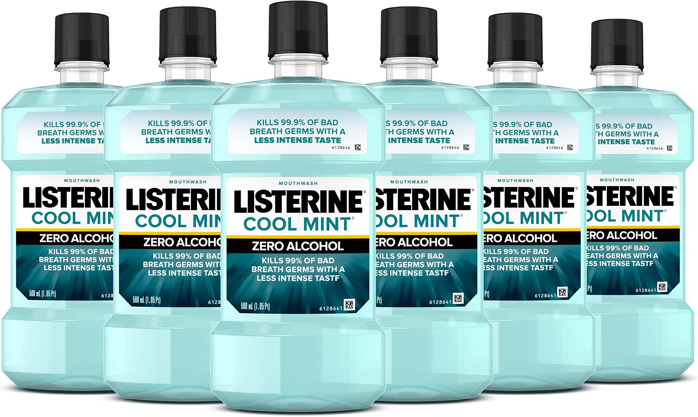 Listerine Mouthwash, Zero Alcohol, Germ Killing, Less