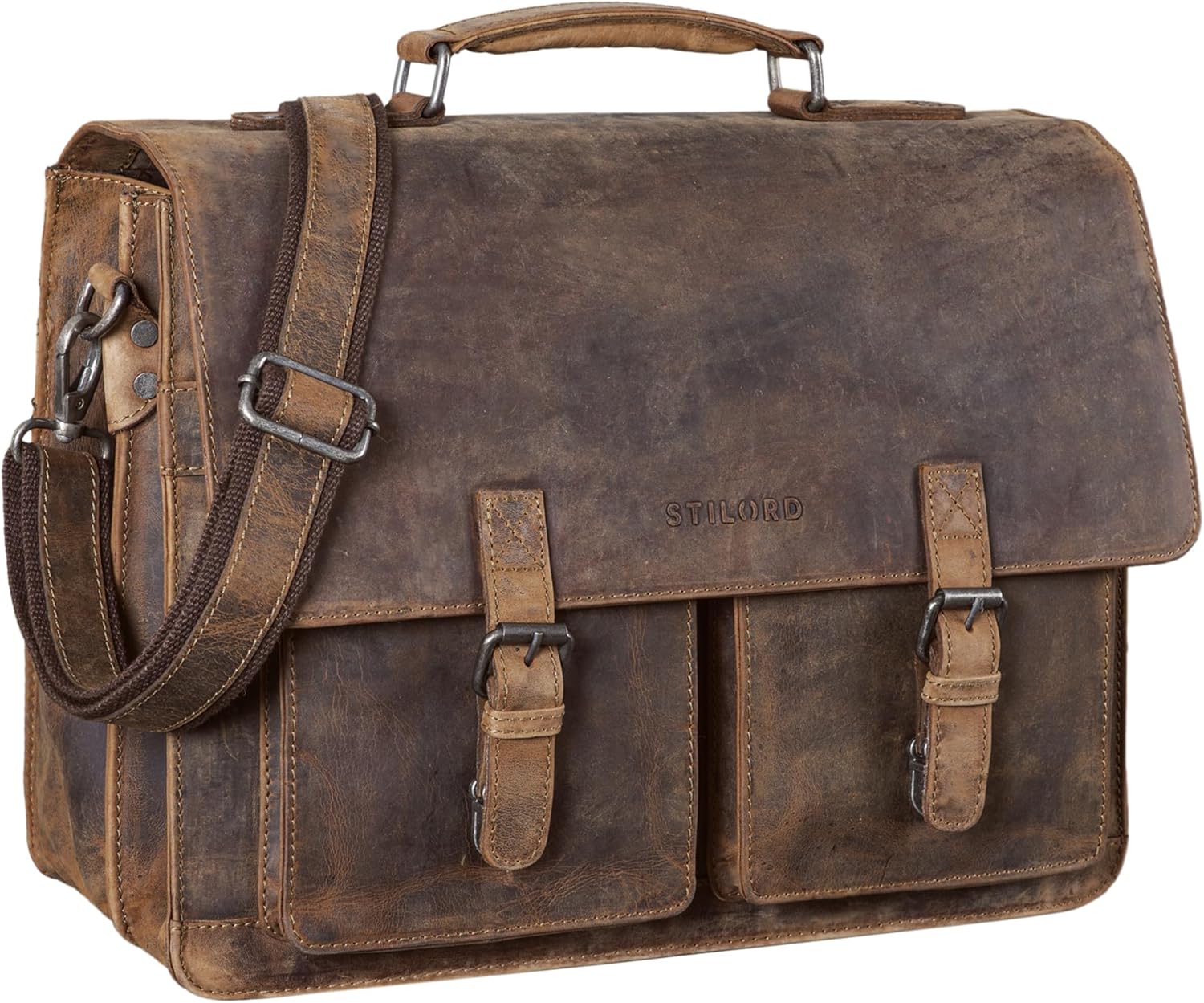 Borsa Business Donna STILORD 'Jill' In Vera Pelle - Cartella Portatile Per Laptop 15,6 Pollici - Foto 11