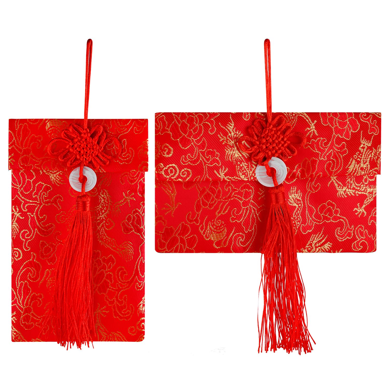 Lotsdonxia Red Envelopes with Chinese Elements Lucky Money Pockets Elegant Greeting Gift for Chinese New Year, Wedding, Gift Giving, and Special Occasions