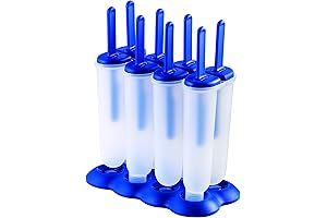 Tovolo, Set of 4 Round Popsicle Molds with Reusable Sticks