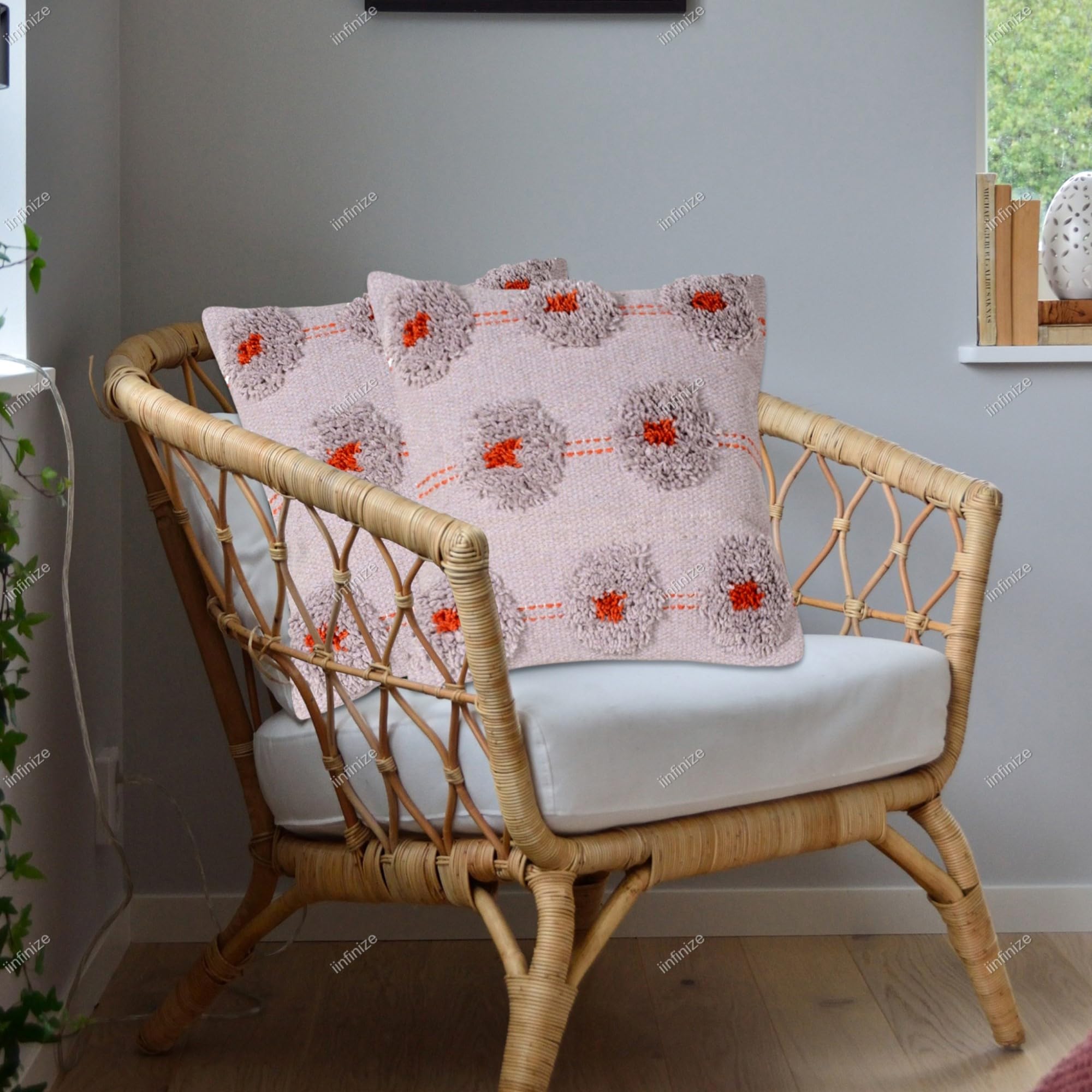 Housse de coussin en laine tissée à la main Kilim bohème intérieur extérieur