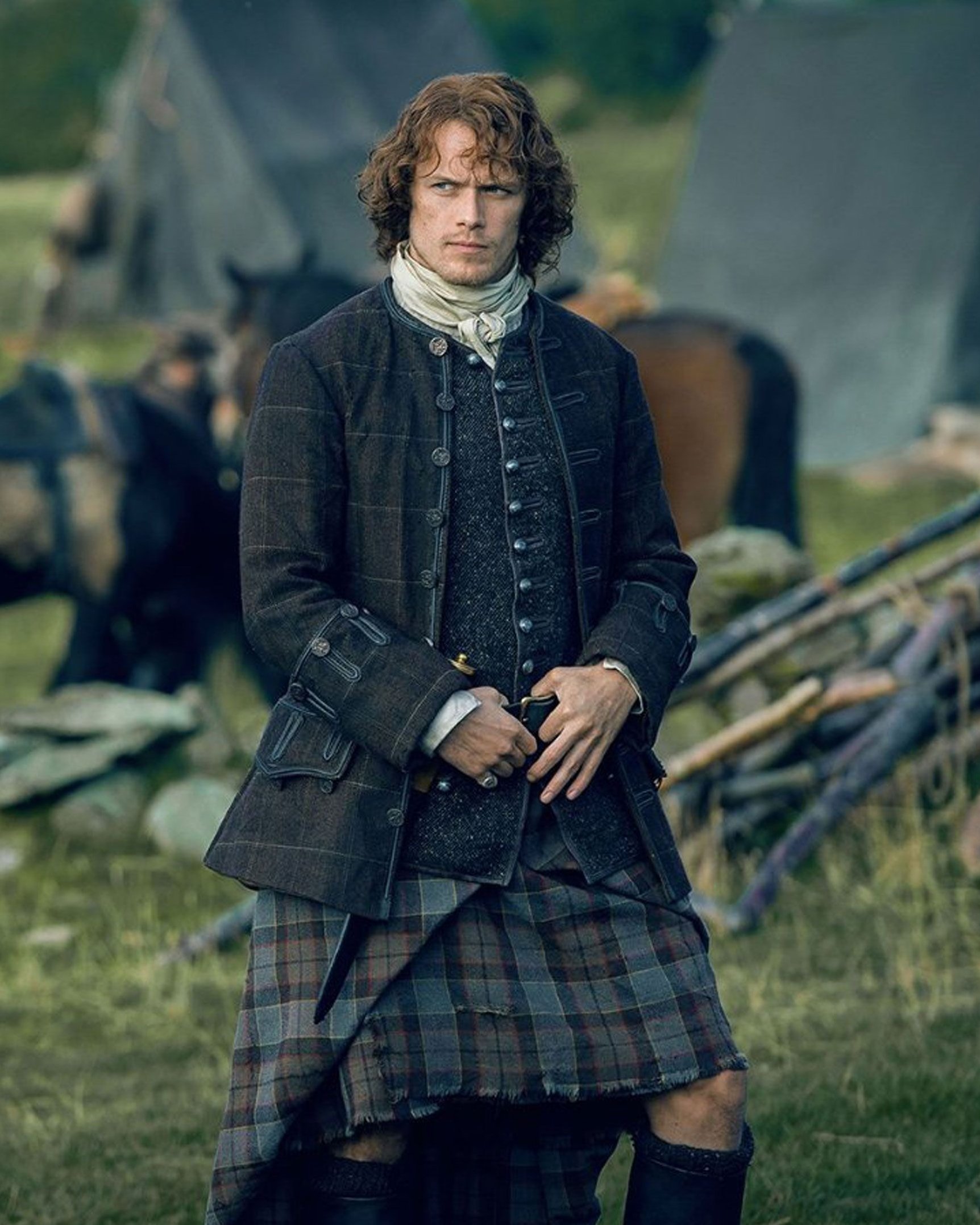 Sam Heughan Outlander Kilt 