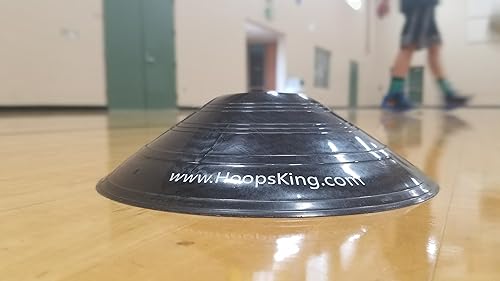 Miniatura 3 de HOOPSKING Juego de 20 conos de agilidad, ideal para dribling, tiro y ejercicios de baloncesto de agilidad