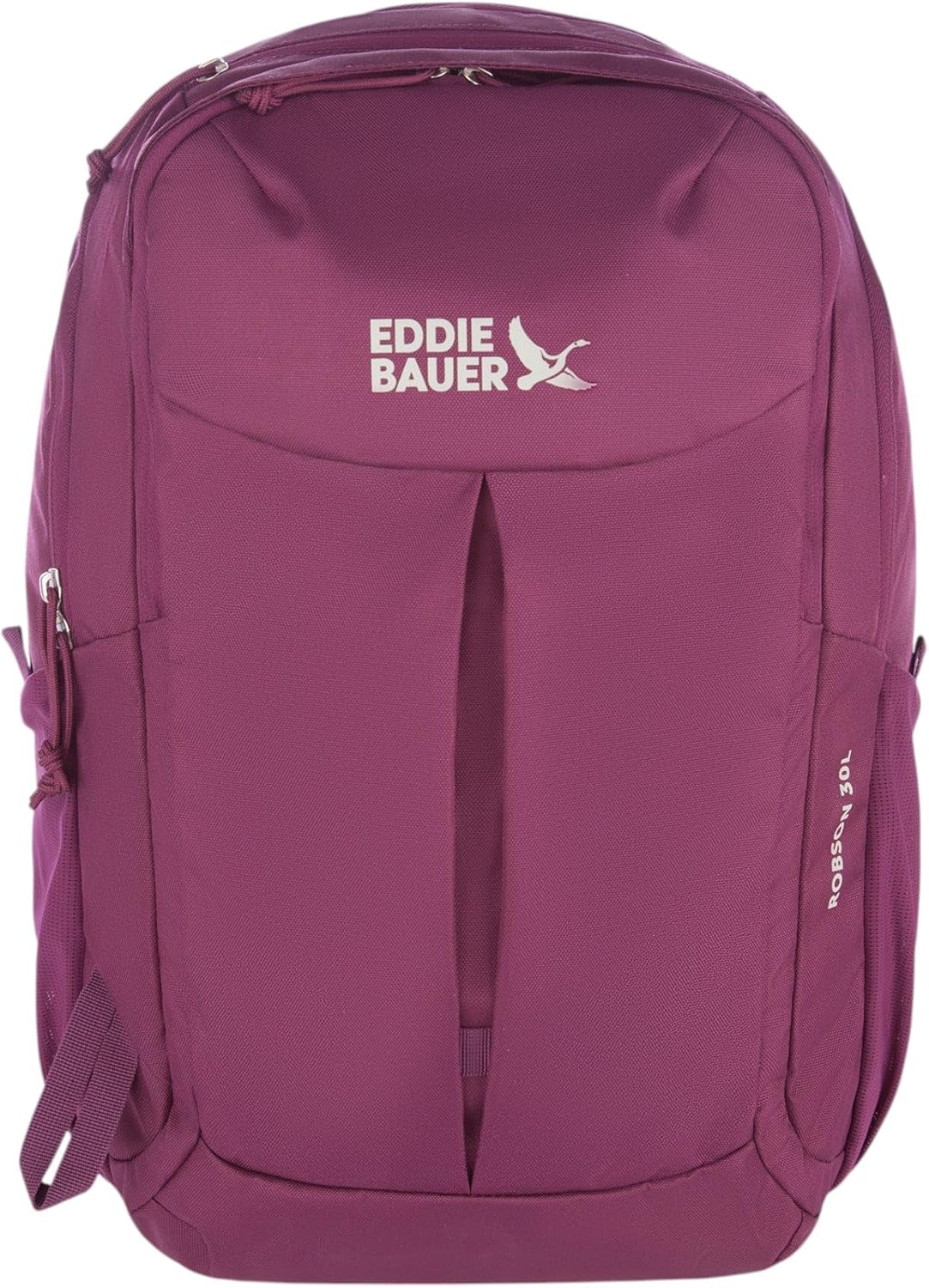 Eddie Bauer Robson Backpack 30L | Everyday Carry | Work | Travel | Commuter | Padded Laptop Sleeve | Stretch Bottle Pockets | Lightweight | Durable - Dark Purple