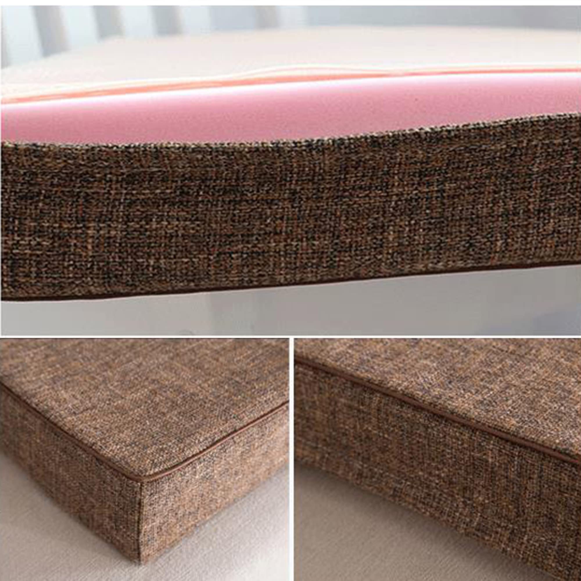 Set di 4 cuscini per sedie da pranzo, spessore 5/8 cm, cuscino antiscivolo per sedie da pranzo, cuscini antiscivolo in schiuma, per giardino, patio, cucina, interni ed esterni, 40 x 40 x 8 cm,