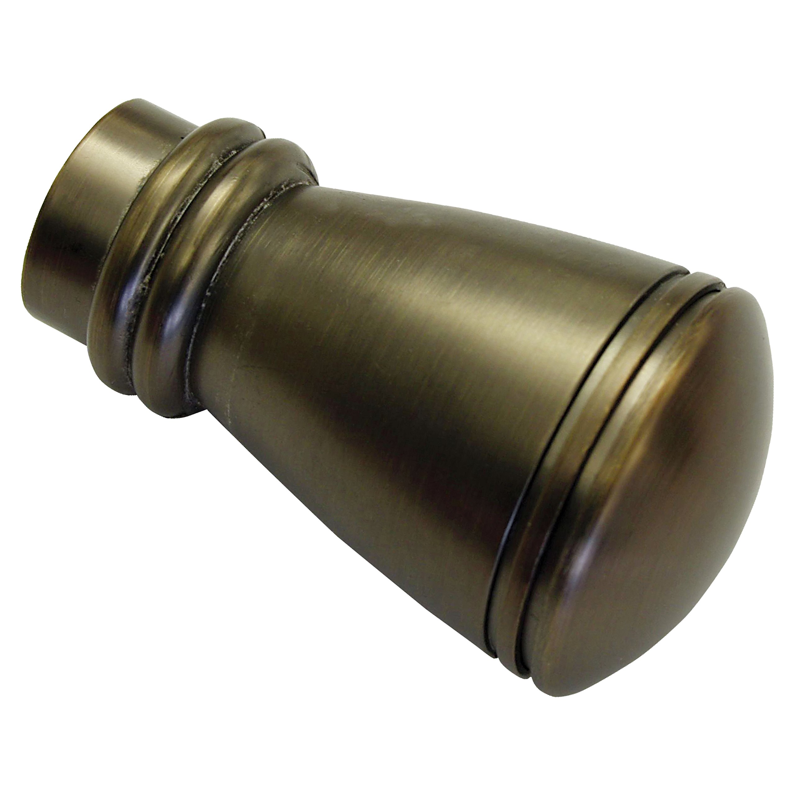 Gardinia Bronze End Caps For Curtain Rods, 2 X Finial Siro, Chicago Series, Metal, 20 Mm Diameter