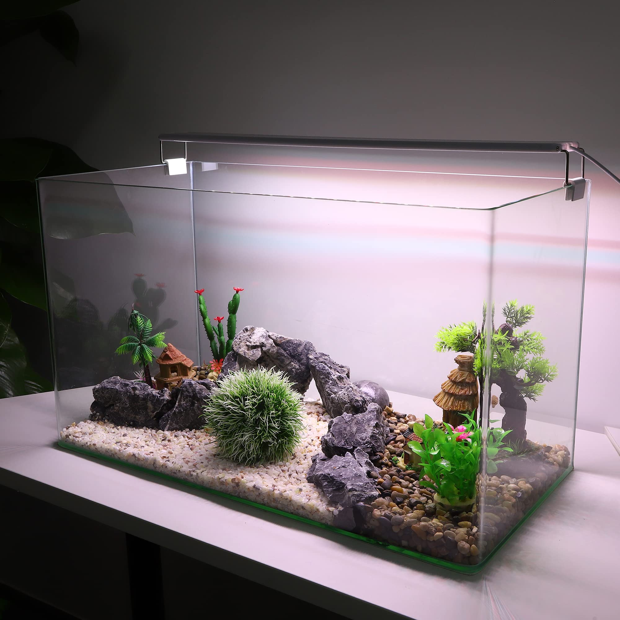Amazon.co.jp: VOCOSTE 人工水族館グラスボール 水生 プラスチック製 