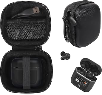Case for JBL Tour Pro 2 True Wireless Noise Cancelling Earbuds Black