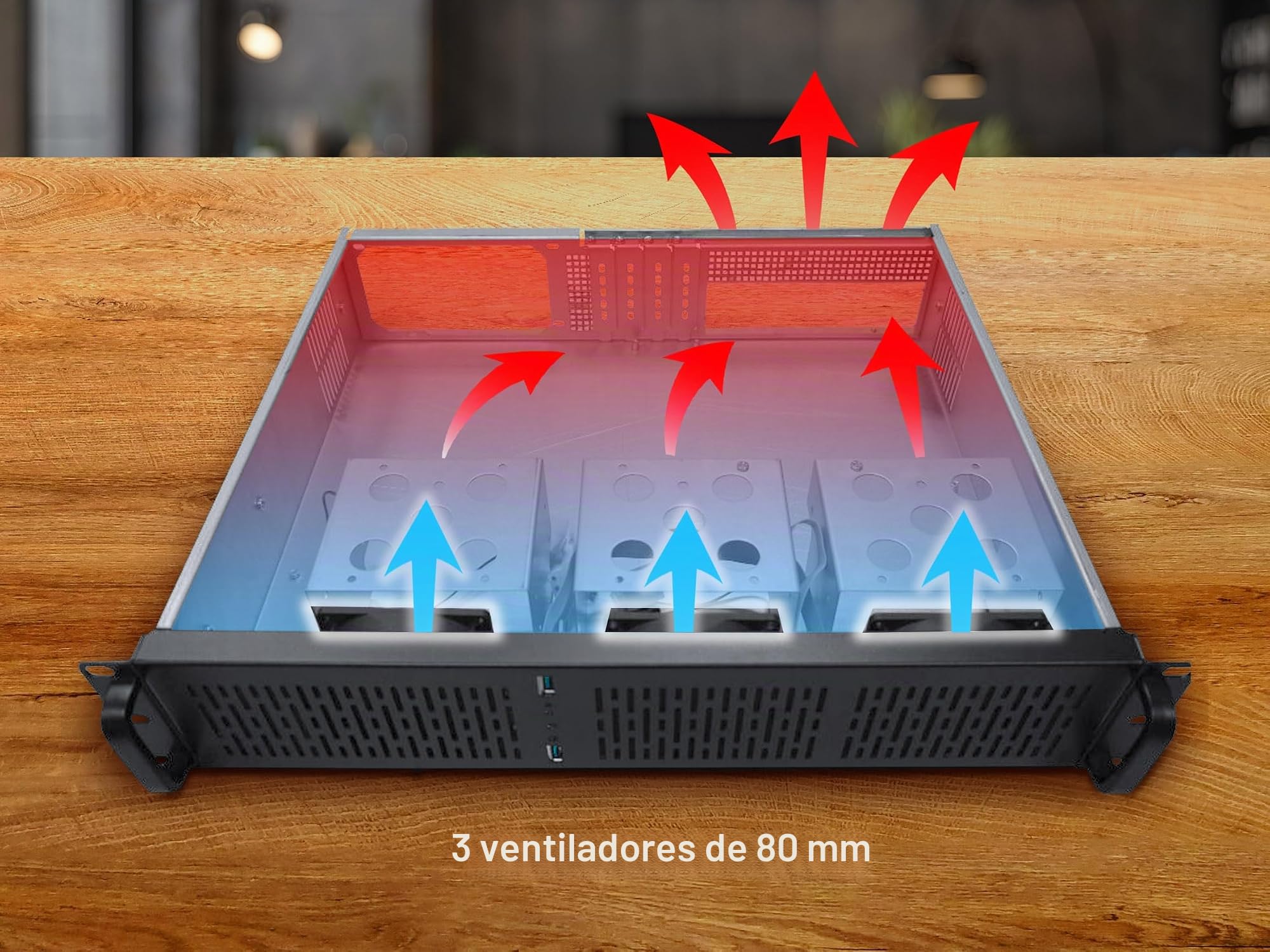 Rosewill RSV-Z2600U - Chasis de Servidor de 4 bahías, soporta 4 bahías HDD de 3.5 Pulgadas, Montaje en Rack Micro-ATX, 3 Ventiladores de 80 mm, Montaje en Rack de Metal, Longitud de 15 Pulgadas de