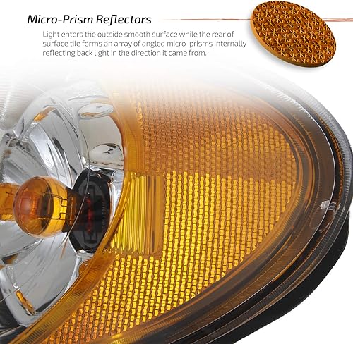 Miniatura 5 de AKKON - Para 2005-2007 Chrysler Town & Country OE Style Faros de carcasa de montaje de cristal