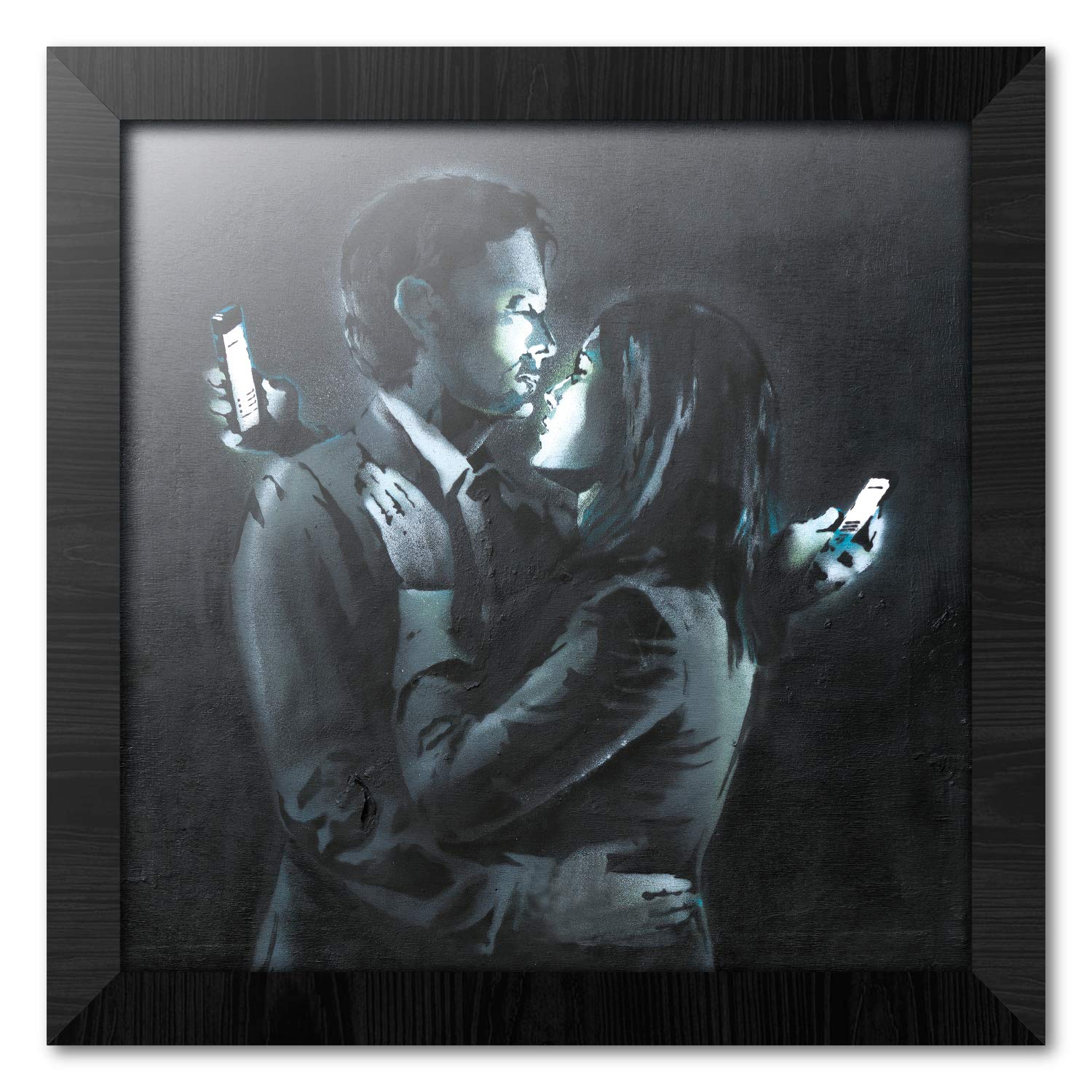 Grupo Erik PE30X30CM0027 Decorative Painting Mobile Phone Lovers Close up, 30 x 30 cm