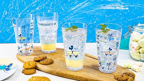 Miniatura 8 de Zak Designs Juego de vasos de plástico Disney duradero y apilable para bebidas diarias material sin BPA 24 onzas juego de 4 piezas Mickey Mouse