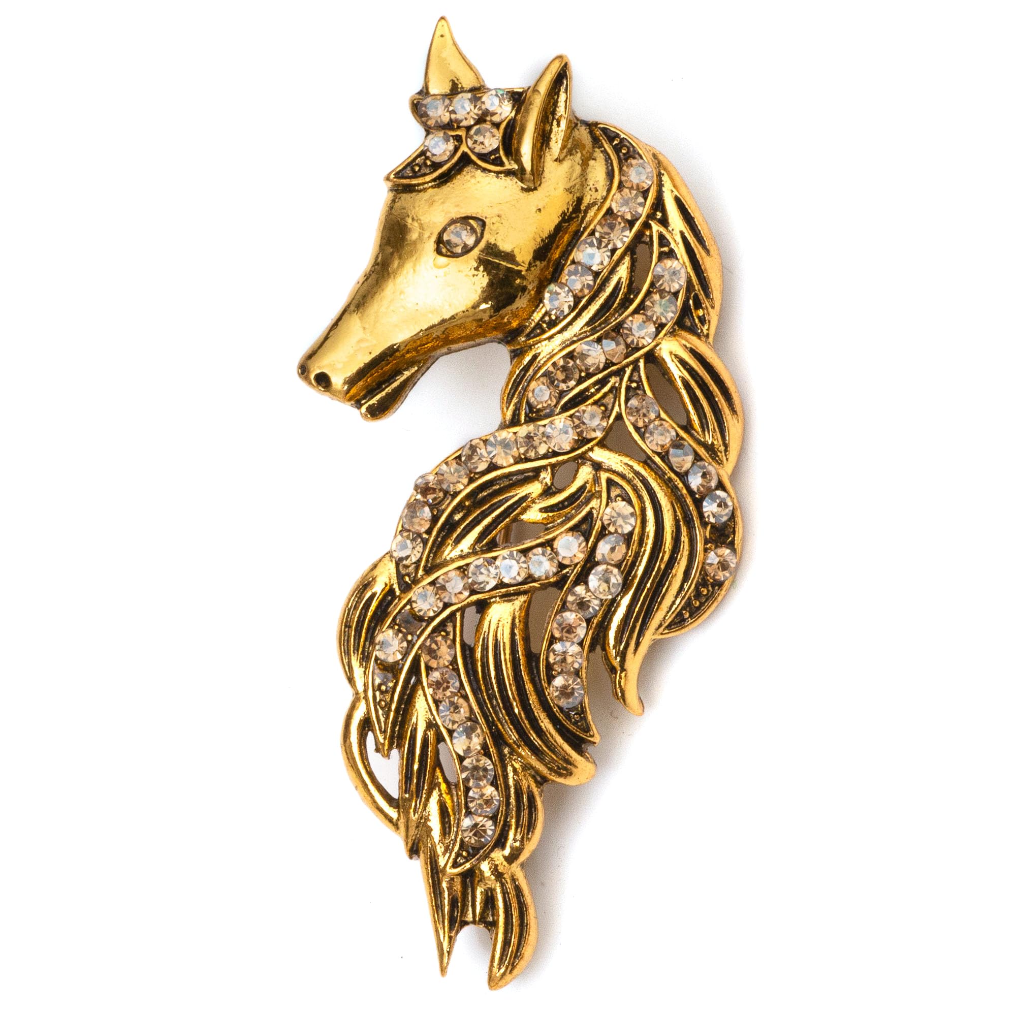 To The Nines Antique Golden Horse Mane Lapel Pin (B0CK2J5NH2) Amazon Price History, Amazon Price Tracker