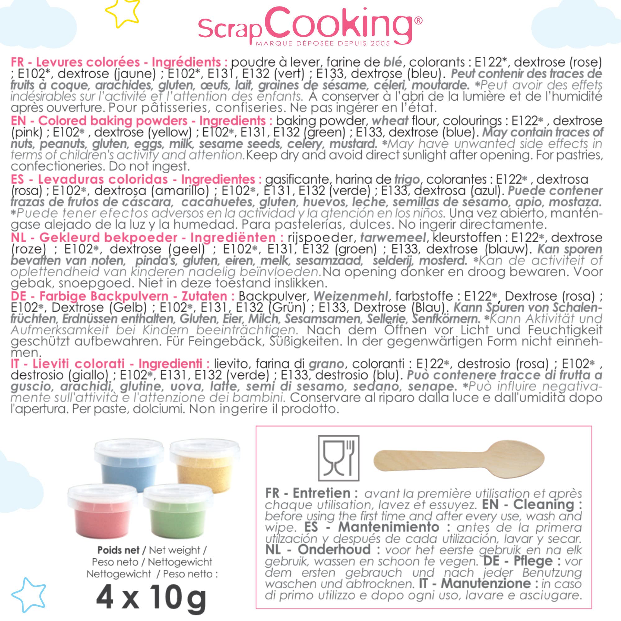 Scrapcooking Kit - Torta Arcobaleno