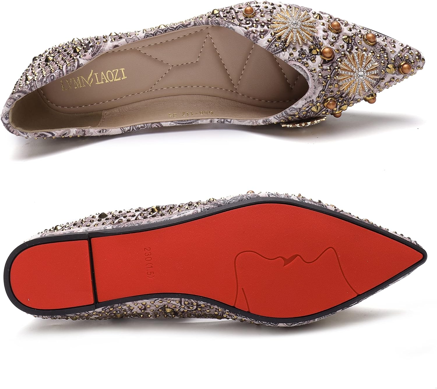 Flats for Women Pointed Toe Fashion Wedding Shoes Work Casual Slip-On Dress Shoes Women Comfortable Dressy Flat - Image 7