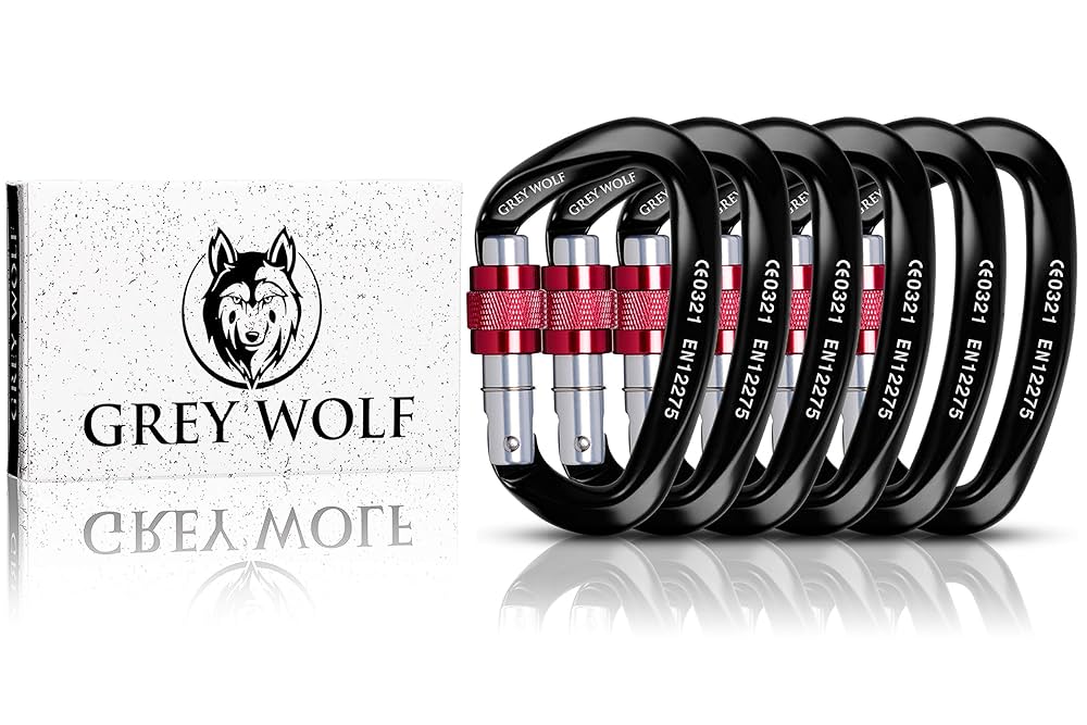 Amazon.com : GREY WOLF Heavy Duty Carabiner – USA & UIAA